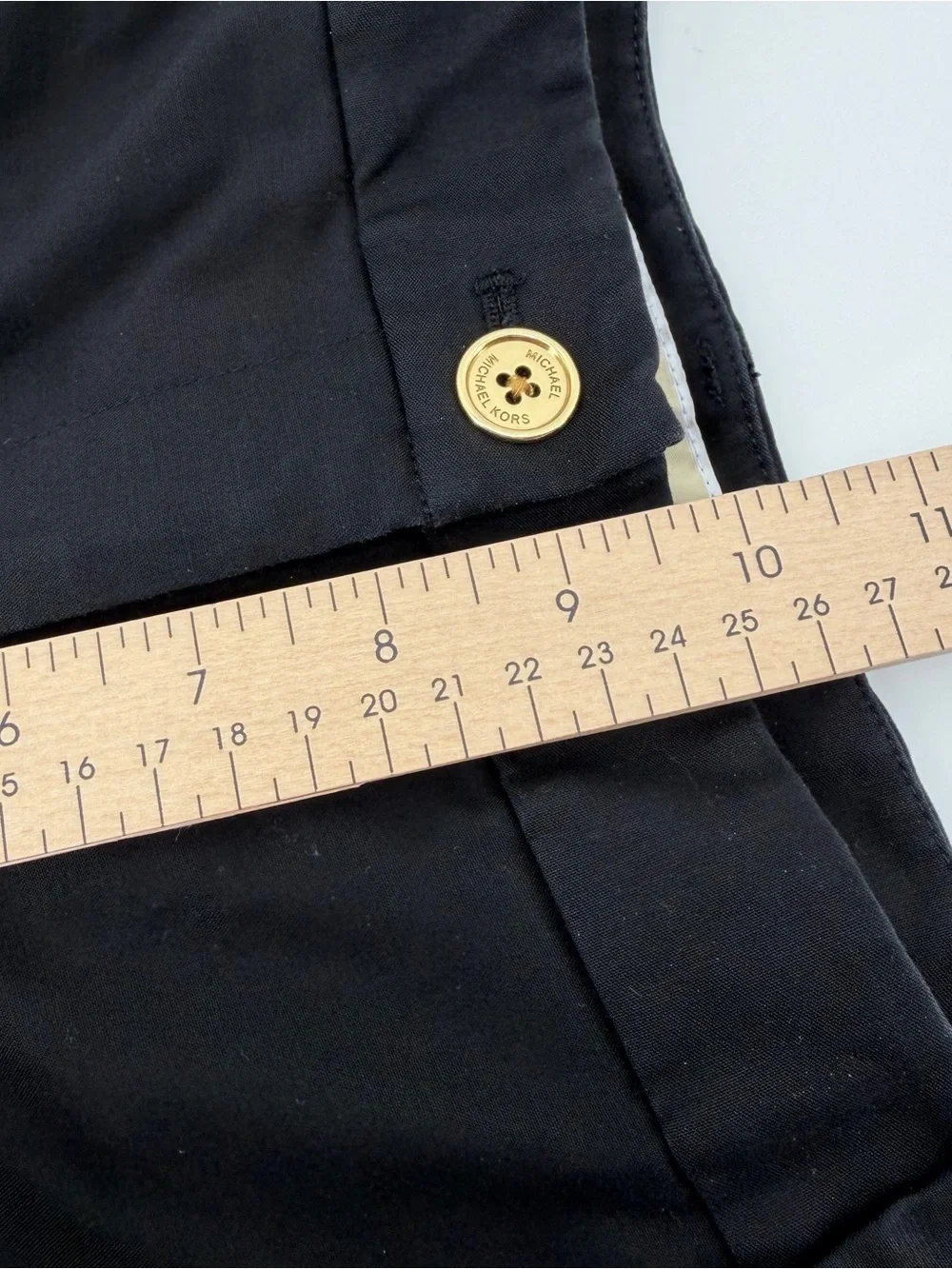 Classic Michael Kors Black Cotton Capri Pants, Size 14, Straight Leg Style!